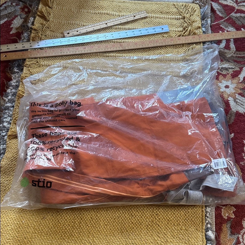 Stio Environ Bib Women’s ski bibs pants saddle rust orange size large reg NEW - Picture 16 of 16
